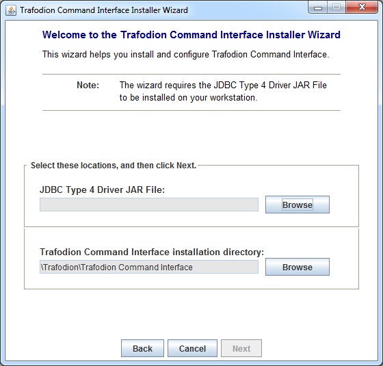 trafci select path dialog