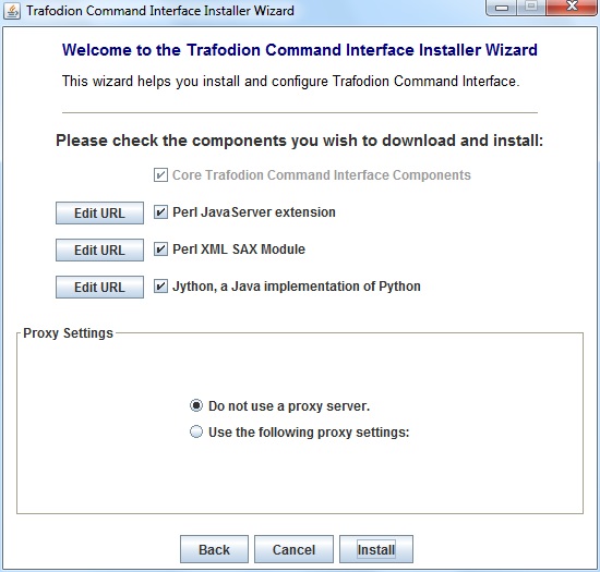 trafci component selection